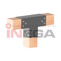 Centrinė medinių konstrukcijų jungtis, 3 išėjimų Centrinė medinių konstrukcijų jungtis, 3 išėjimų